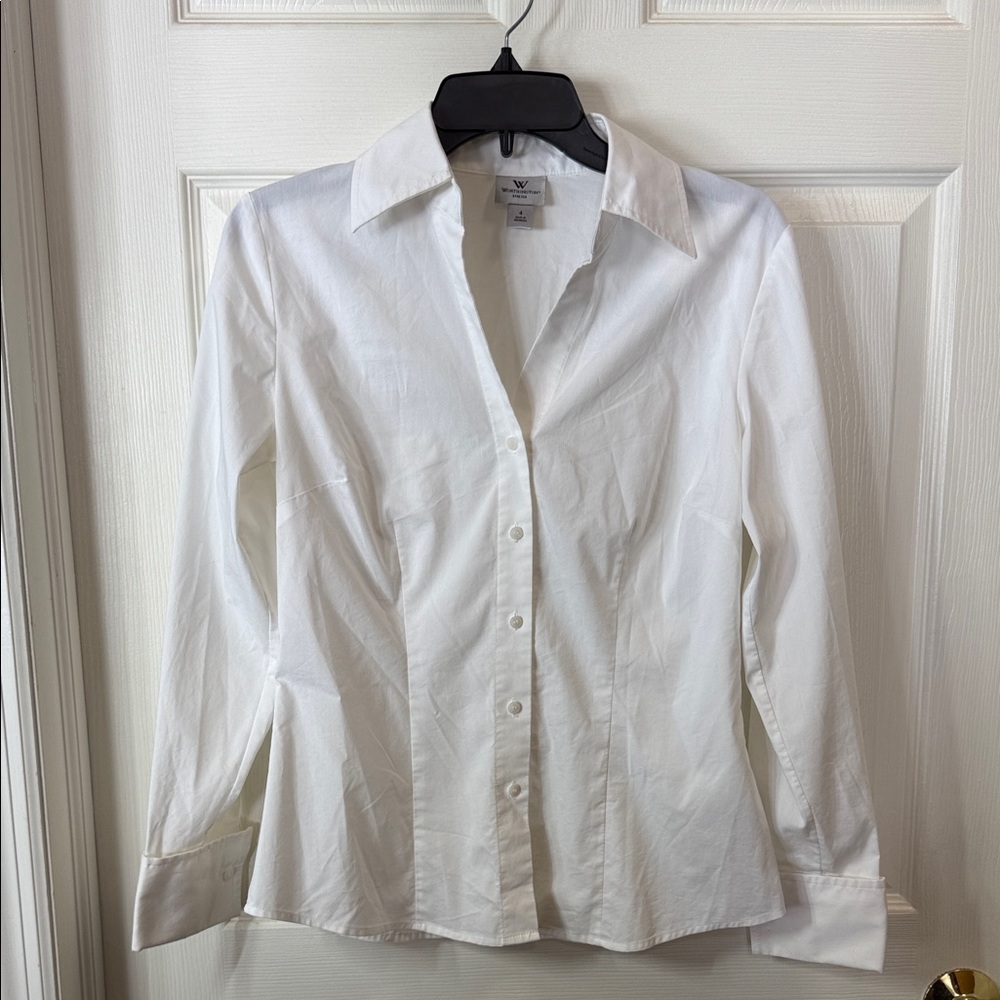 Worthington White Button-Down Shirt